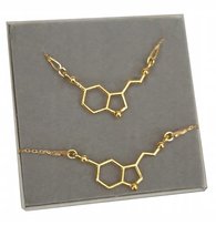 Złoty komplet SEROTONINA szczęścia srebro 925 Inna marka
