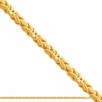 Złoty łańcuch męski 585 splot królewski 55cm 9.80g gruby 0,35cm dla Niego