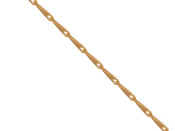 Złoty Łańcuszek 585 Fantazyjny Splot Elementowy 50 cm - Lovrin