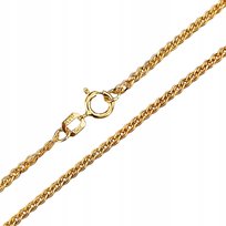 Złoty łańcuszek 585 klasyczny splot monaliza błyszcząca nonna 45cm prezent