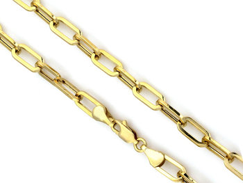 Złoty łańcuszek 585 modny splot długi 54 cm 16,99g - Lovrin