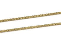 Złoty łańcuszek 585 splot lisi ogon 55cm 1,8g