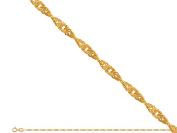 Złoty Łańcuszek 585 Splot Singapur 50 cm - Lovrin