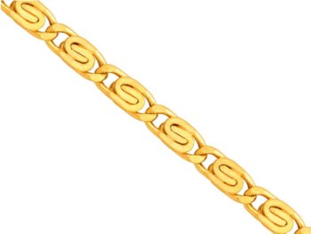Złoty łańcuszek 585 splot ślimak 55 cm efektowny splot na prezent - Lovrin