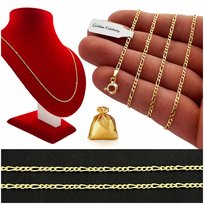 ZŁOTY ŁAŃCUSZEK DAMSKI FIGARO 65m/1,5mm CIEŃKI DELIKATNY SREBRNY POZŁACANY