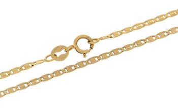 złoty łańcuszek damski grawerowany 45cm la.00296 pr.585 - Caspol