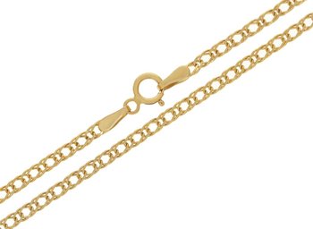 złoty łańcuszek damski rombo 45cm la.00299 pr.585 - Caspol