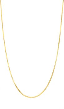 Złoty łańcuszek kostka 45 cm - Rosanto