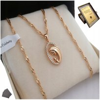 Złoty Łańcuszek + Medalik Matka Boska / Maryja 18K / Na Prezent + Grawer