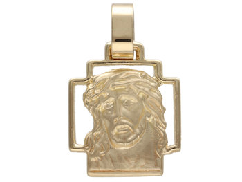 Złoty medalik 585 Chrzest podobizna Jezusa 2,93g - Lovrin