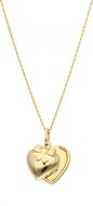 Złoty medalik w kształcie serca z przykrywką 585 14k - Rosanto