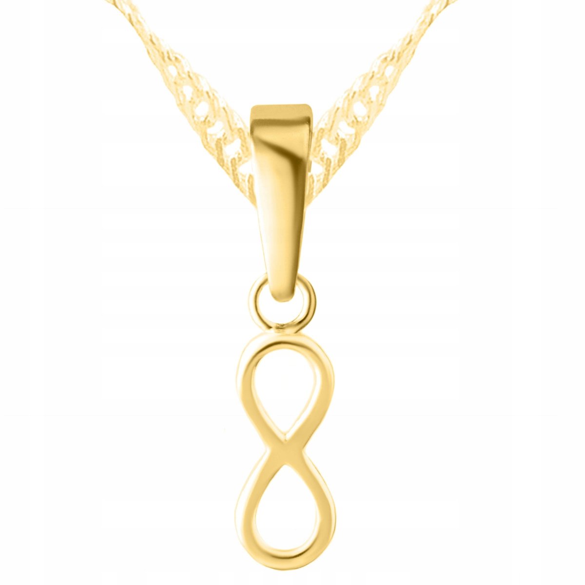 Z oty Naszyjnik Z Niesko czono ci Blaszka Znak Symbol Wieczno SREBRO Z oty Naszyjnik Z Niesko czono ci Blaszka Znak Symbol Wieczno SREBRO