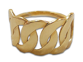 Złoty pierścionek 333 nowoczesny ogniwa łańcucha - Lovrin