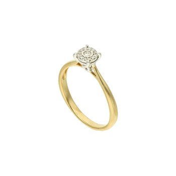 Złoty pierścionek z brylantem 585 14k - Rosanto