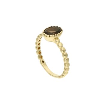 Złoty pierścionek z kamieniem naturalnym 585 14k - Rosanto