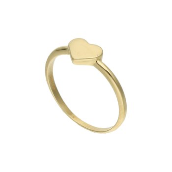 Złoty pierścionek z serduszkiem 585 14k - Rosanto