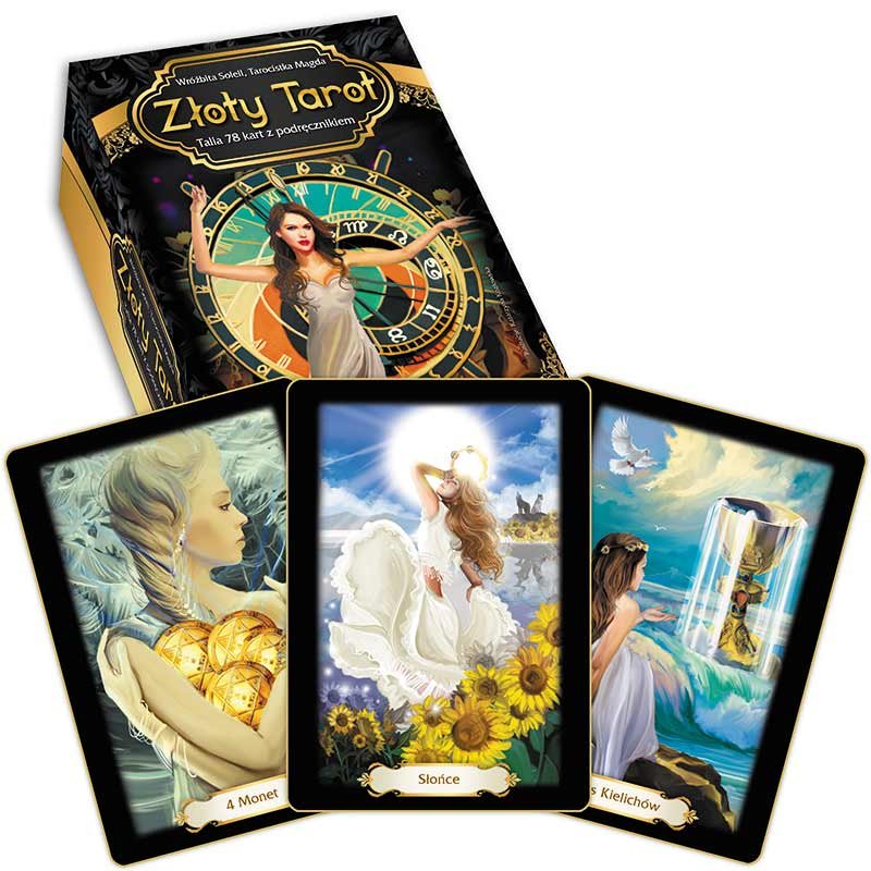 Złoty Tarot (78 kart + książeczka) karty do wróżenia Studio