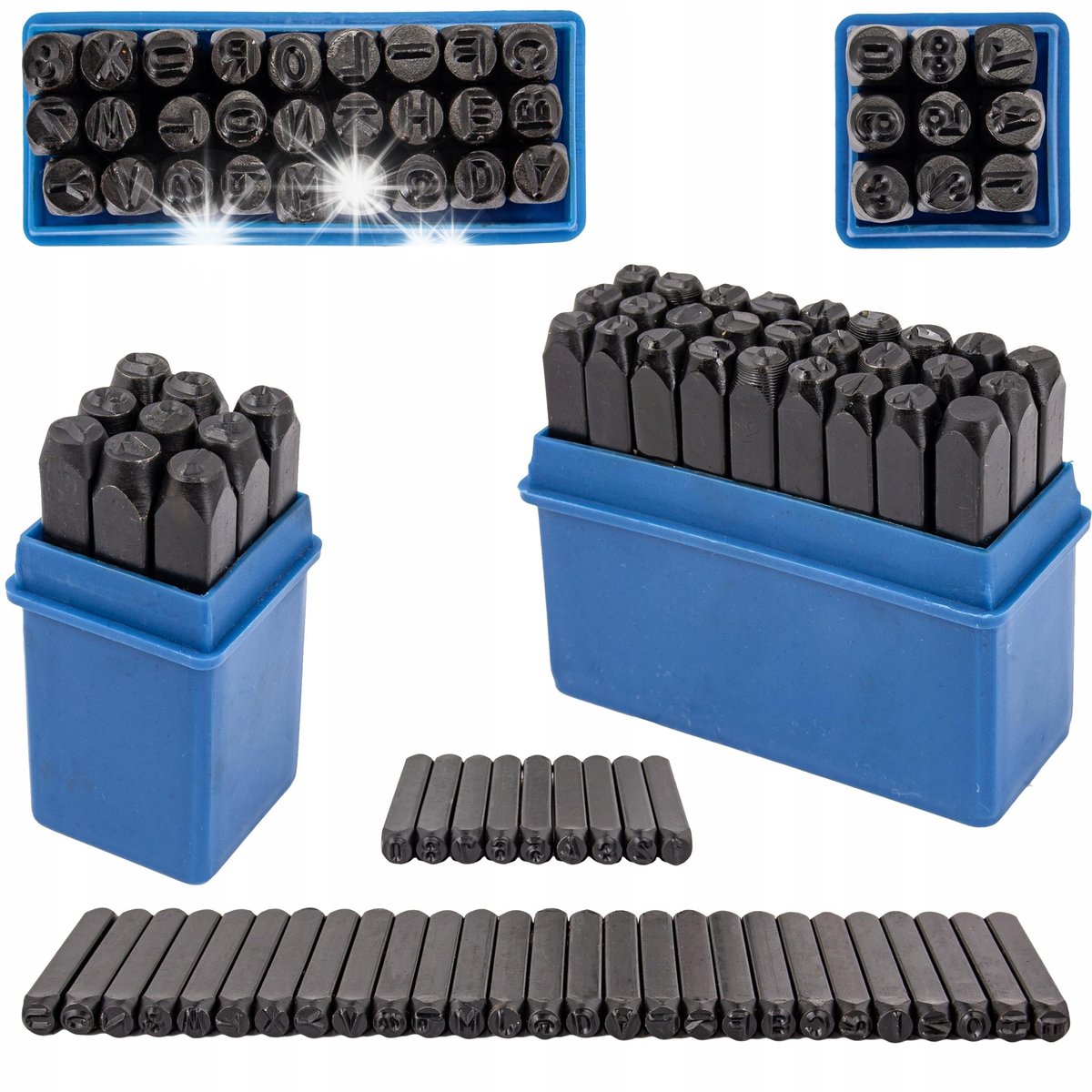 Inny producent Inny Producent Znaczniki Numeratory Stemple Wybijaki Alfabet Litery Cyfry 36El 5Mm