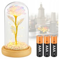 ZNICZ LED, DZIAŁA JAK SOLARNY, ELEGANCKA RÓZA LED WIECZNAM NOWOŚCI NA GRÓB