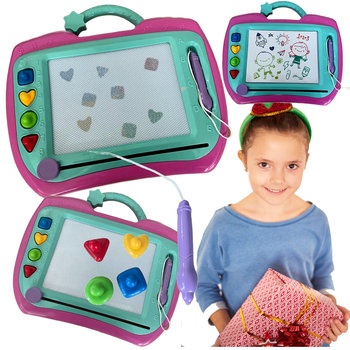 Znikopis Tablica Do Rysowania Tablet Graficzny Dla Dzieci 4 Kolor Stempelki - Bounn