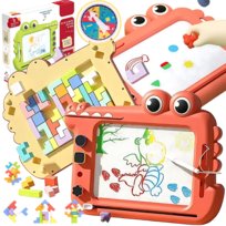 Znikopis Tablica Magnetyczna Do Rysowania Dwustronna Układanka Logiczna 3+