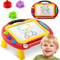 Znikopis tablica magnetyczna stolik do rysowania Ricokids czerwony