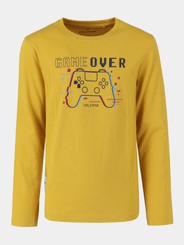 Żółta koszulka dla chłopca, z motywem gry komputerowe VOLCANO L-GAME JUNIOR 122-128 - VOLCANO