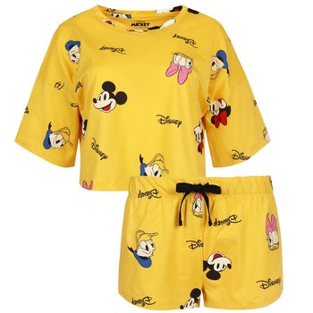 Żółta, Krótka Piżama Damska Myszka Mickey Disney - Disney
