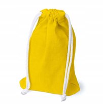 ŻÓŁTY WOREK BAWEŁNIANY 25x30cm EKO 135g na Drobiazgi Kosmetyki Biżuterię Allbag