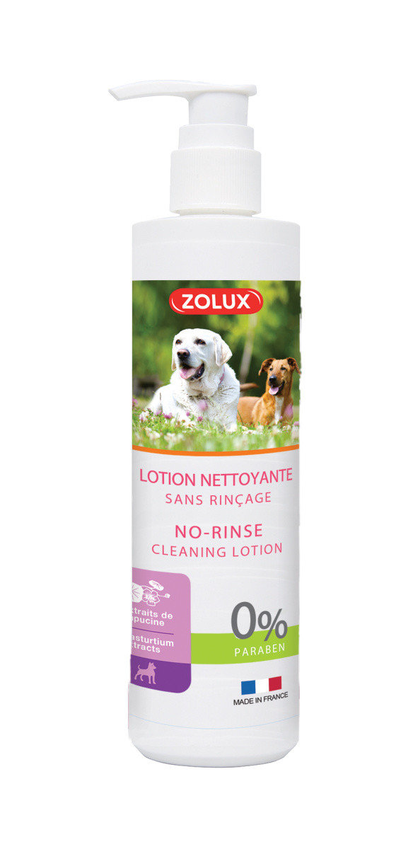 Zdjęcia - Kosmetyki dla psów Zolux Szampon Płyn czyszczący bez spłukiwania psów 250 ml 