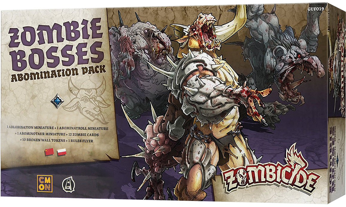 Zombicide: Zombie Bosses Abomination Pack, gra karciana, Guillotine Games