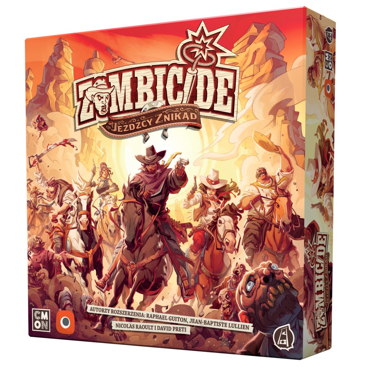 Zombicide Żywi lub Nieumarli: Jeźdźcy znikąd, gra planszowa, Portal Games