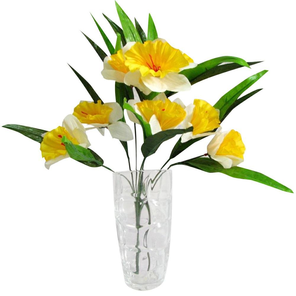 SkandynawskiDom Skandynawskidom Żonkile Bukiet Żonkili Gęsty Duży Sztuczne Kwiaty