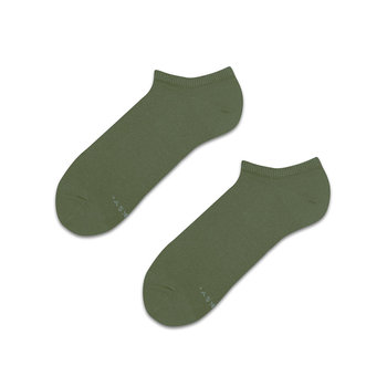 ZOOKSY klasyczne damskie skarpetki stopki r.36-40 1 para, krótkie oliwkowe skarpetki - GREEN OLIVE - Zooksy