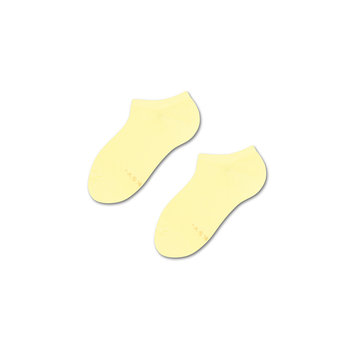 ZOOKSY klasyczne skarpetki stopki dla dzieci r.24-29 1 para, krótkie jasnożółte skarpetki - BANANA SHAKE  - Zooksy