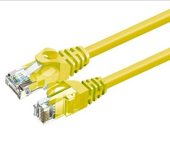 ZOY Kabel Sieciowy Ethernet Cat. 6a UTP CCA Żółty 0,25m ZCR025Y - ZOY