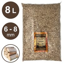 Zrębki wędzarnicze BUKOWE Zrębki BUKOWE wiórki do wędzenia 8 litrów | gradacja M (6-8 mm)- SuperSmoke