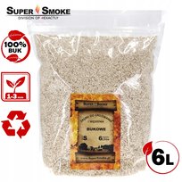 Zrębki Wędzarnicze Super Smoke BUK KL-02 (1-3mm) Small 6 Litrów doypack