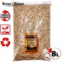 Zrębki Wędzarnicze Super Smoke CHERRY KL-08 (6-8mm) Medium 8 Litrów