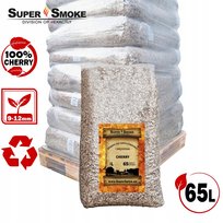 Zrębki Wędzarnicze Super Smoke CHERRY KL-10 (9-12mm) Large 65 Litrów