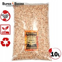 Zrębki Wędzarnicze Super Smoke OLCHA+BUK KL-08 (6-8mm) Medium 10 Litrów