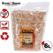 Zrębki Wędzarnicze Super Smoke OLCHA+BUK KL-10 (9-12mm) Large 6L Doypack
