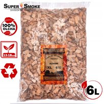 Zrębki Wędzarnicze Super Smoke OLCHA KL-13 (12-18mm) Extra Large 6 Litrów