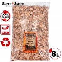 Zrębki Wędzarnicze Super Smoke OLCHA KL-13 (12-18mm) Extra Large 8 Litrów