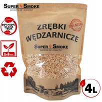Zrębki Wędzarnicze SuperSmoke OLCHA+BUK KL-02 (1-3mm) 4 Litry doypack Kraft