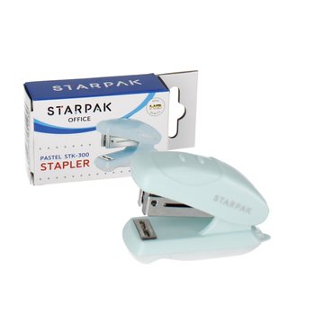 Zszywacz mini 20k 24/6 26/6  pastelowy niebieski STARPAK 519783 - Starpak