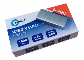 ZSZYWKI 24/6 1000 SZTUK, OSTRE, KOLOR SREBRNY - Taurus