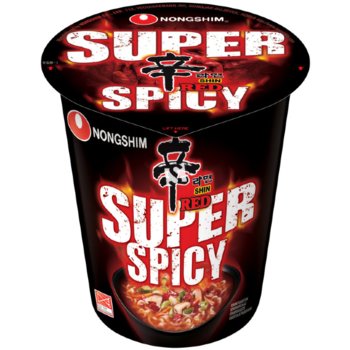 Zupa Shin Red Super Spicy w kubku, ekstra ostra 68g - Nongshim - Nongshim