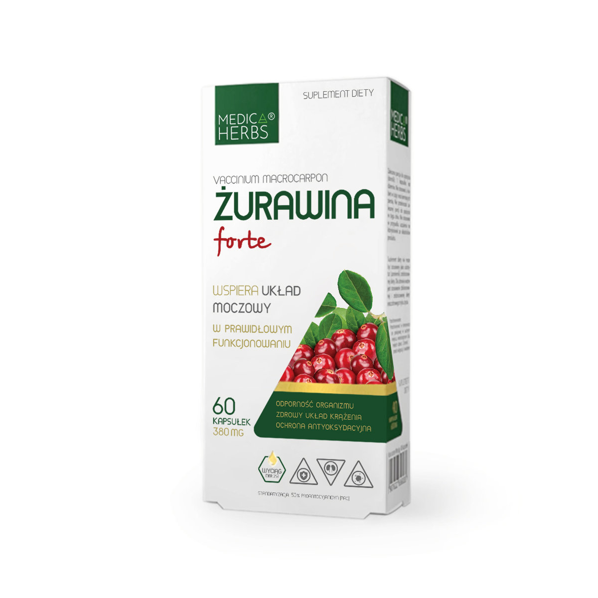 Фото - Вітаміни й мінерали Suplement diety, Żurawina Forte, Medica Herbs