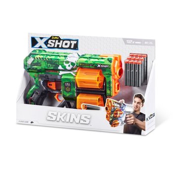 Zuru, X-Shot wyrzutnia Skins Dread Boom + 12 strzałek - X-Shot